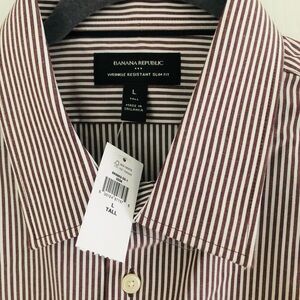 Banana Republic Men's Striped Shirt LT